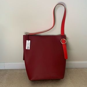 NWT WhoWhatWear Burgundy/Red handbag